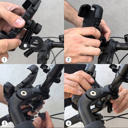 Sykkel- og motorsykkelholder WZK WBHBK6, universell, svart