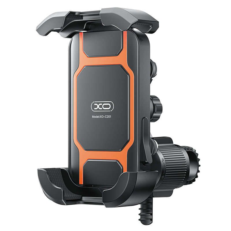 Sykkel- og motorsykkelholder XO Design C201, 4,5 tommer - 7 tommer, Svart Oransje