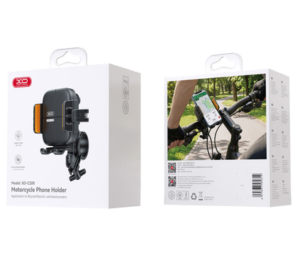 Sykkel- og motorsykkelholder XO Design C200, 4,5 tommer - 7 tommer, svart