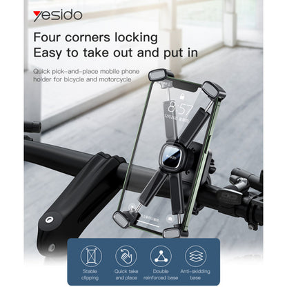 Sykkelholder Yesido C191, 4.5inch - 6.8inch, Svart
