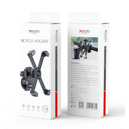 Sykkelholder Yesido C191, 4.5inch - 6.8inch, Svart