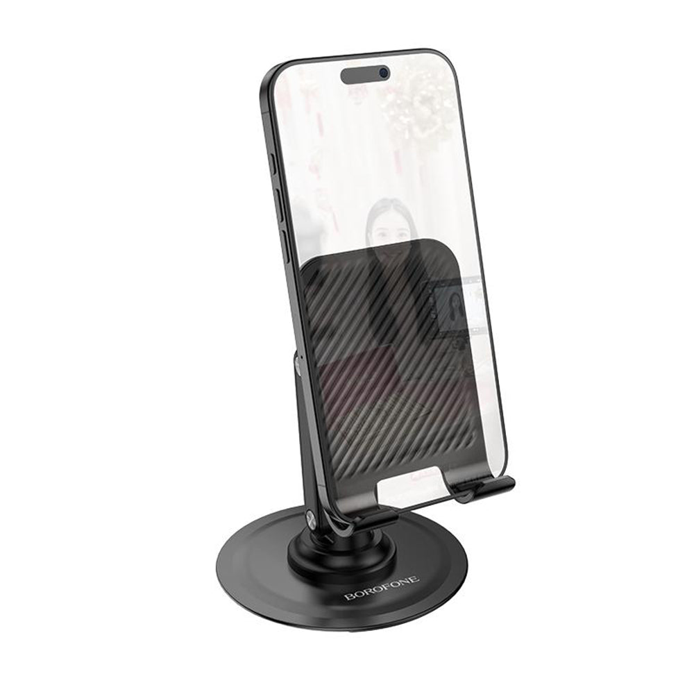 Borofone BH128 Admirado Skrivebordsstativ, 4,5 tommer - 7 tommer, Svart