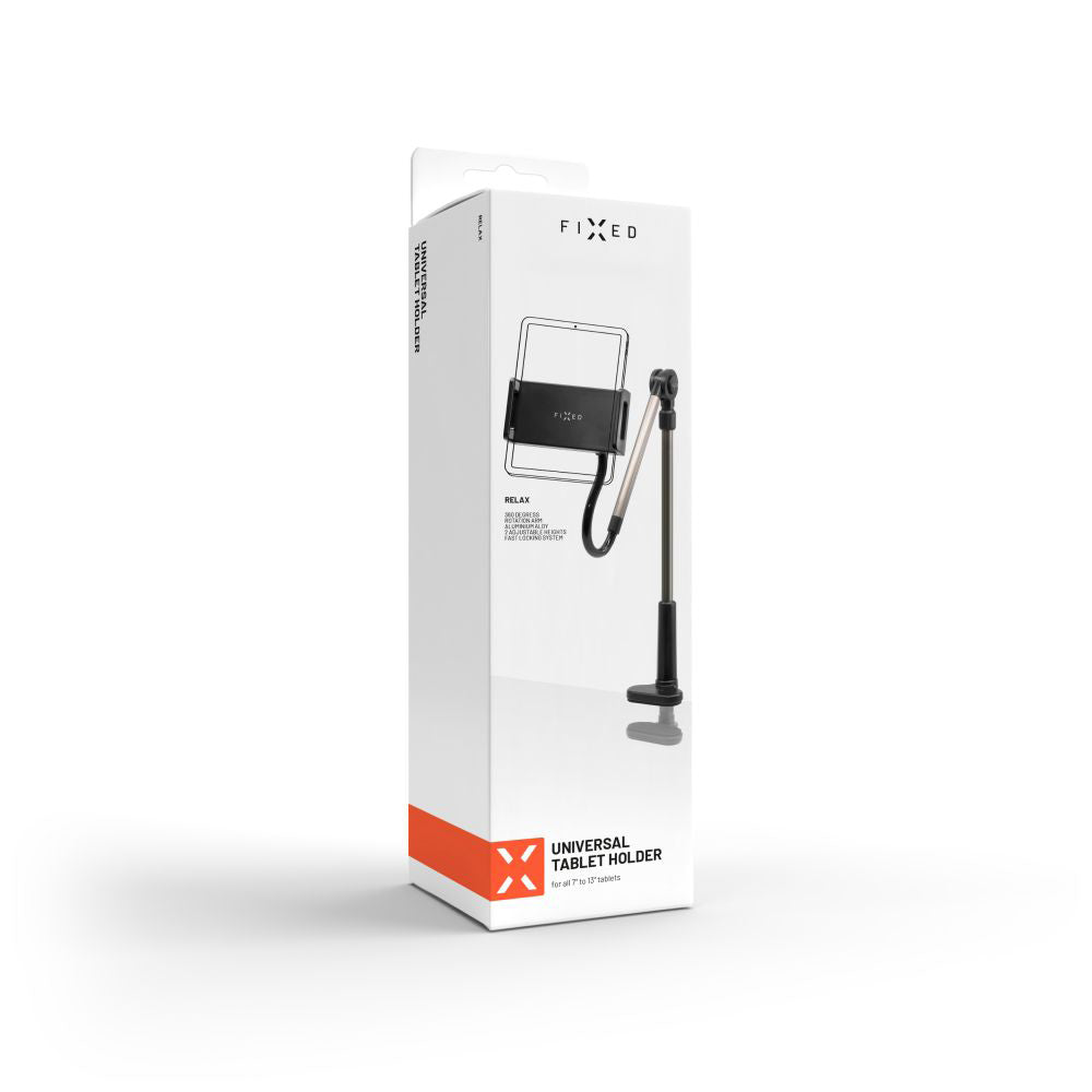 Fixed Relax Kontorstøtte, 7 tommer - 13 tommer, Svart