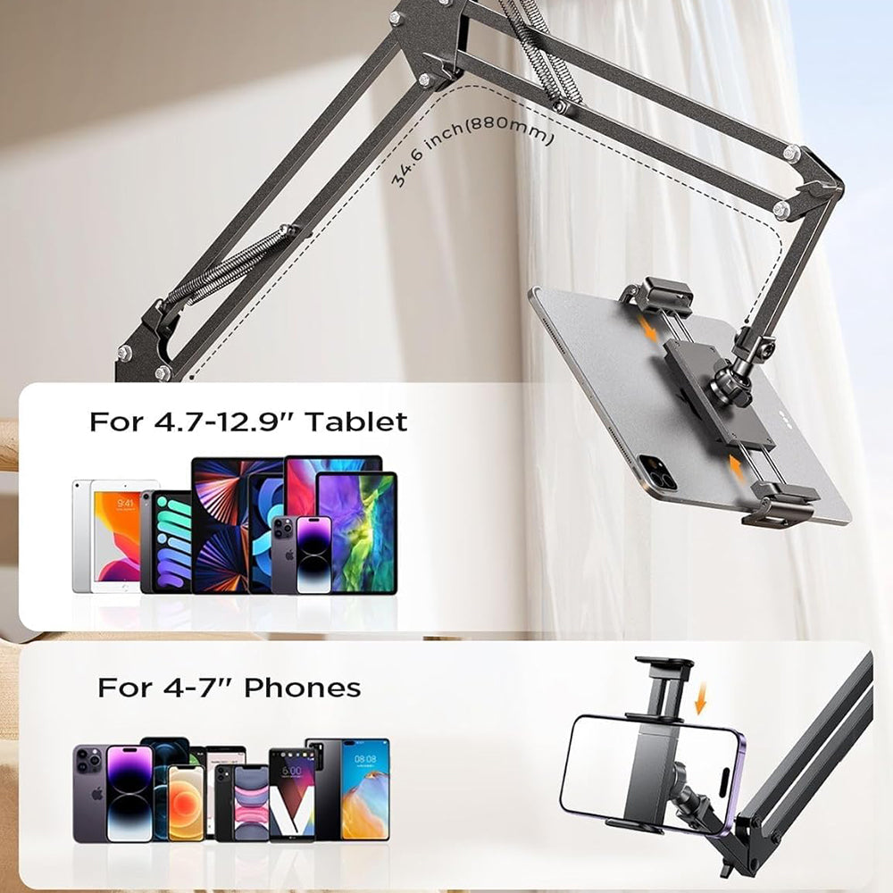 Lisen Skrivebordsstøtte for Telefon / Nettbrett, 4.7inch - 12.9inch, Svart YL0223060007