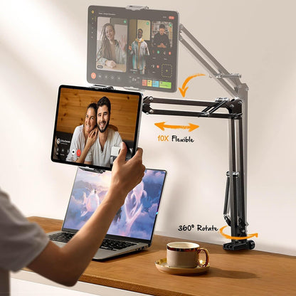 Lisen Skrivebordsstøtte for Telefon / Nettbrett, 4.7inch - 12.9inch, Svart YL0223060007