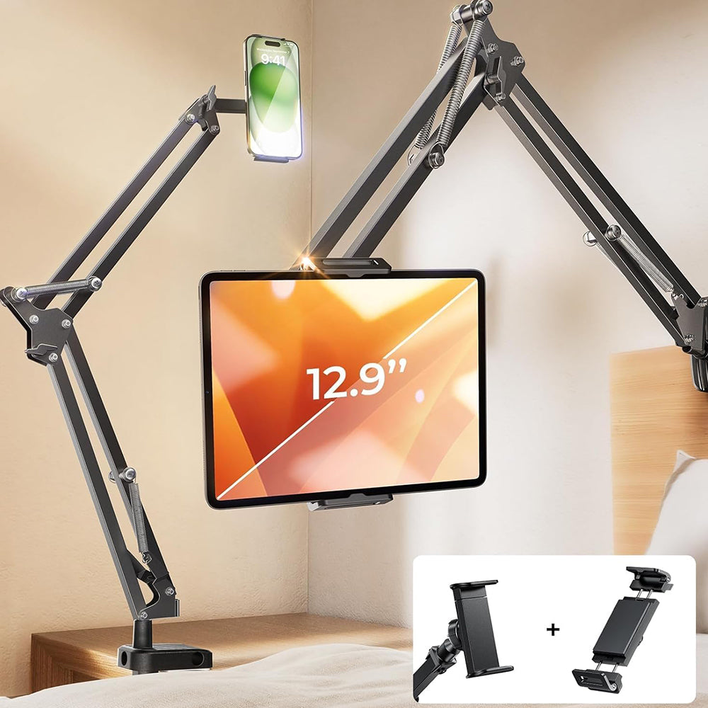 Lisen Skrivebordsstøtte for Telefon / Nettbrett, 4.7inch - 12.9inch, Svart YL0223060007