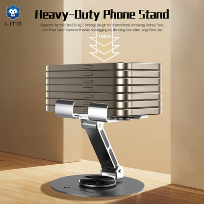 Lito LT-H01 Universell Skrivebordsstøtte, Grå