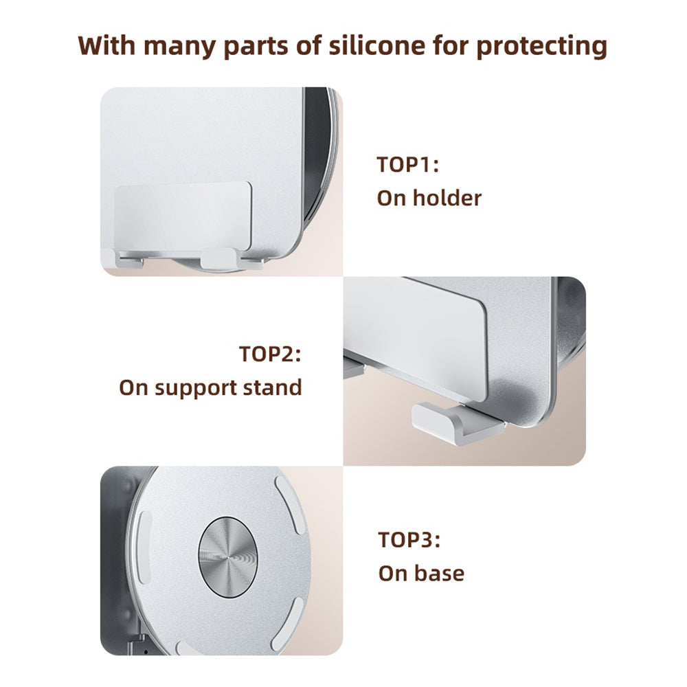 Yesido C293 kontorstøtte for telefon / nettbrett, 4.5inch - 13inch, Sølv