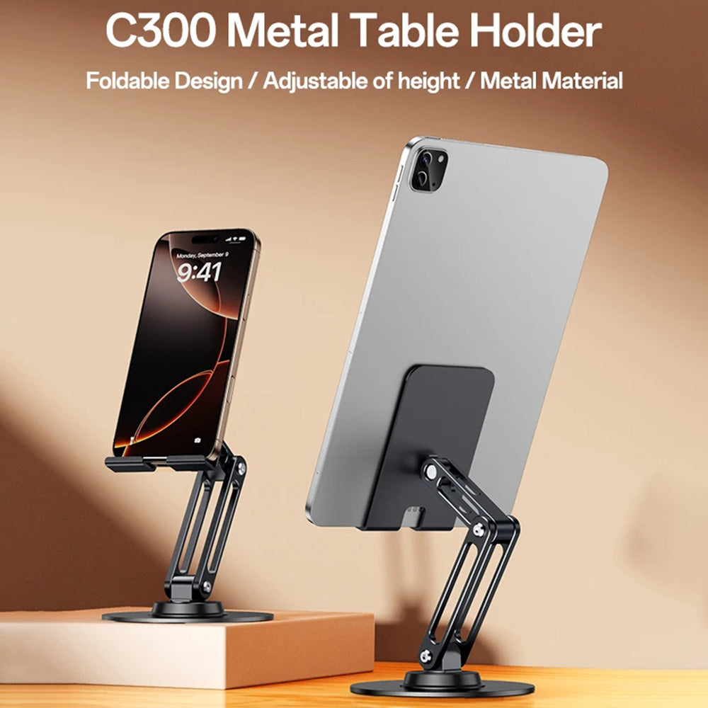 Yesido C300 kontorstøtte, 4.7inch - 7.2inch, Sølv