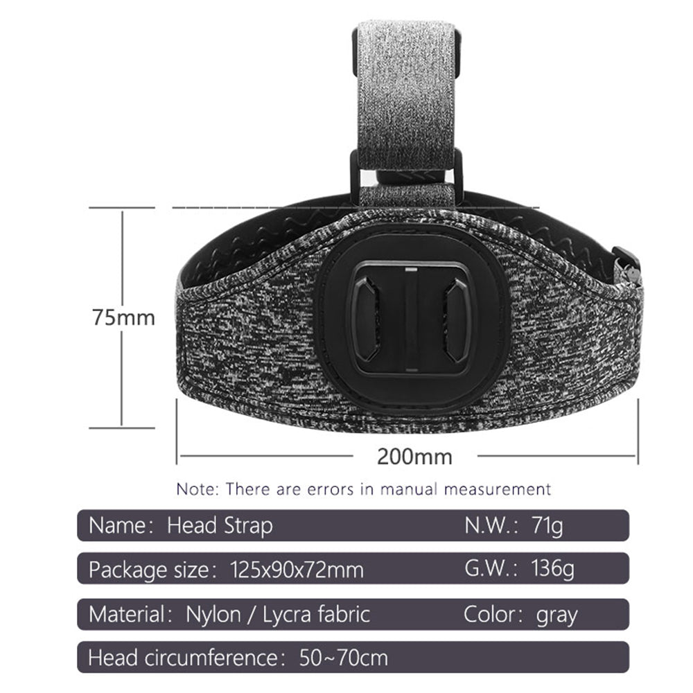 Sportkameraholder Techsuit JX-003 for GoPro-serien, Grå