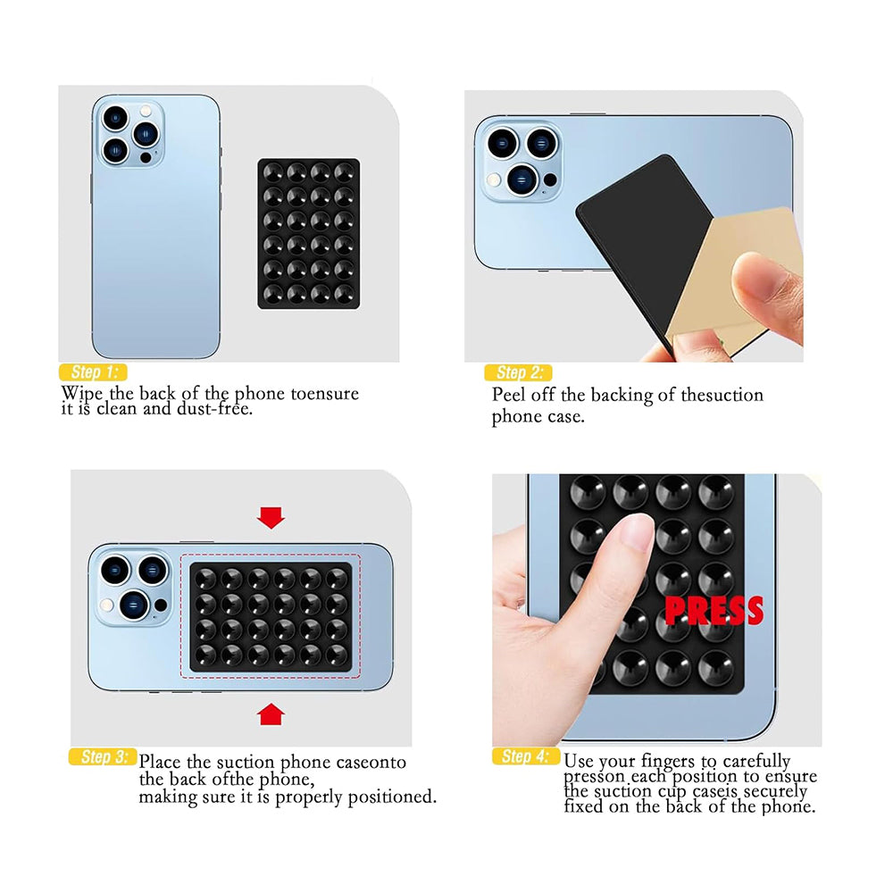 Sugekoppstativ Techsuit SC-PAD2, Svart