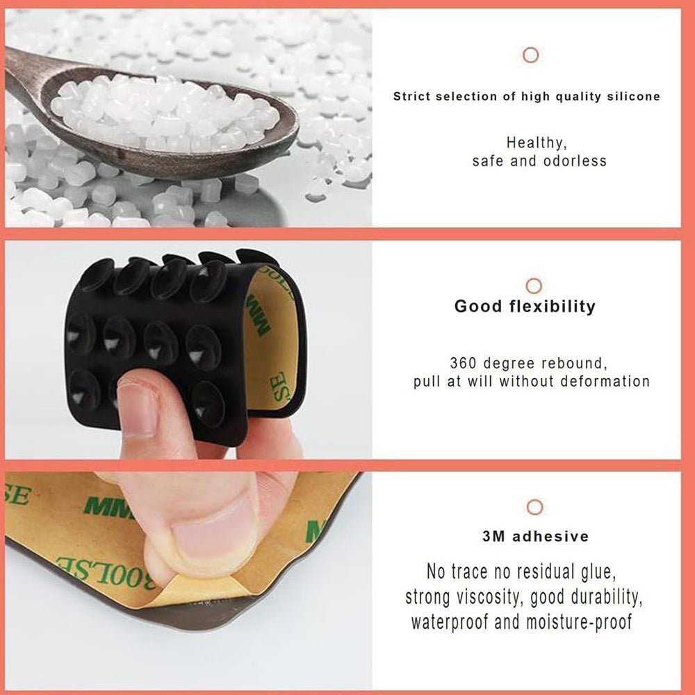 Sugekoppstativ Techsuit SC-PAD2, Svart