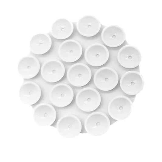 Støtte med sugekopper Techsuit SW-CUP, Hvit