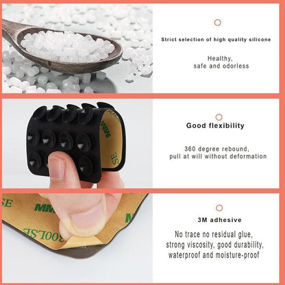 Støtte med sugekopper Techsuit SW-PAD, Hvit