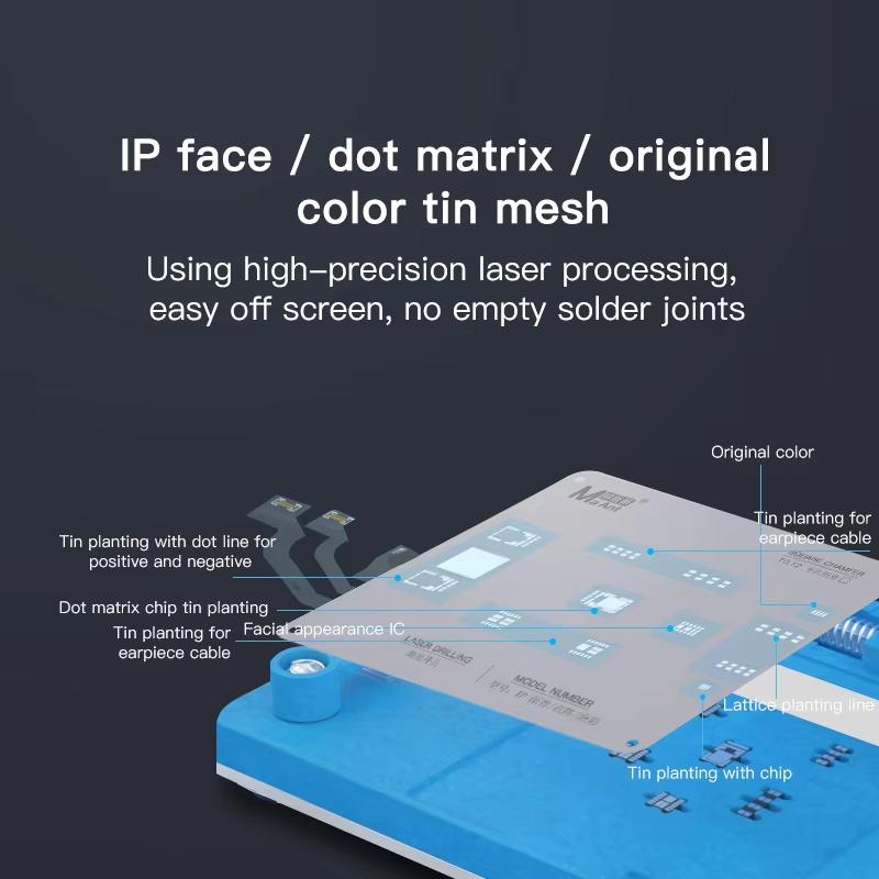 Arbeidsstøtte for Reballing MaAnt MR-01 for Apple iPhone 11 - 16-serien