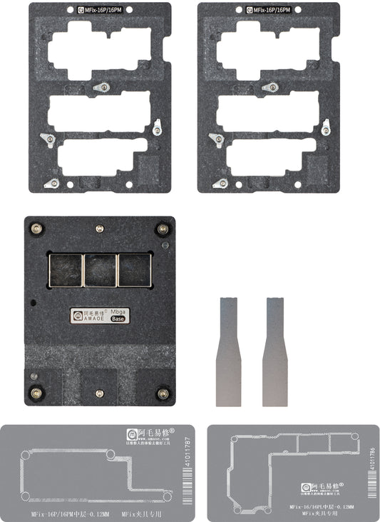 Arbeidsstøtte for Reballing Amaoe MFix-16 for Apple iPhone 16-serien