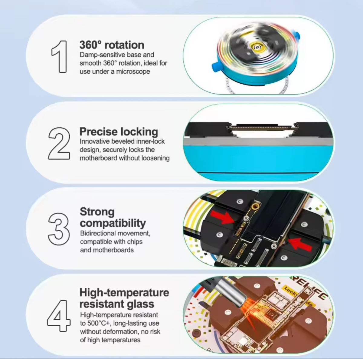 Relife RL-601Q Pro PCB Arbeidsstativ