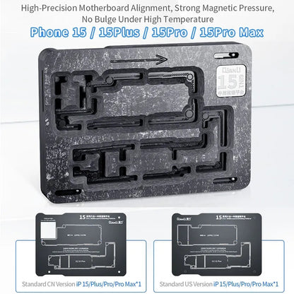 QIANLI magnetisk arbeidsstøtte for PCB for Apple iPhone 15-serien