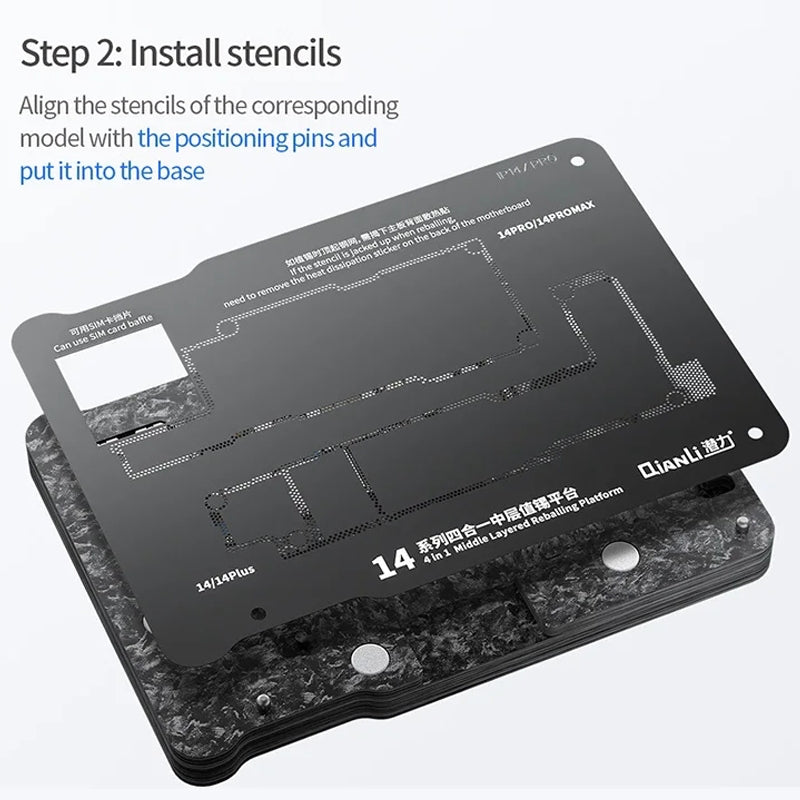 QIANLI magnetisk arbeidsstøtte for PCB for Apple iPhone 15-serien