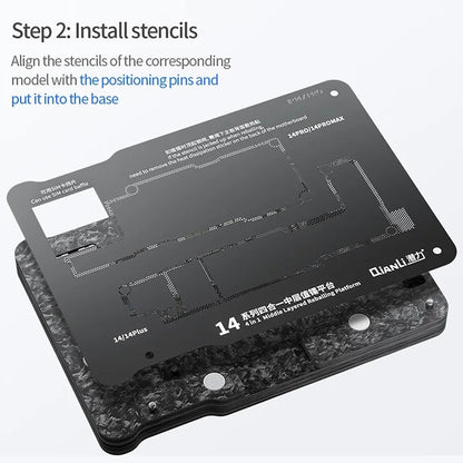 QIANLI magnetisk arbeidsstøtte for PCB for Apple iPhone 15-serien