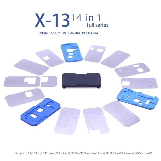 Mijing Z20 Pro Reballing Arbeidsstøtte for Apple iPhone X - 13 Pro Max-serien