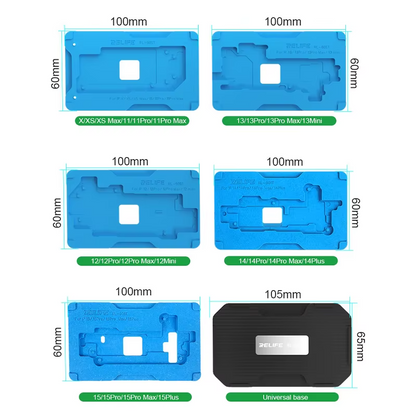 Reballing-arbeidsstasjon Relife RL-601T for Apple iPhone X - 15-serien