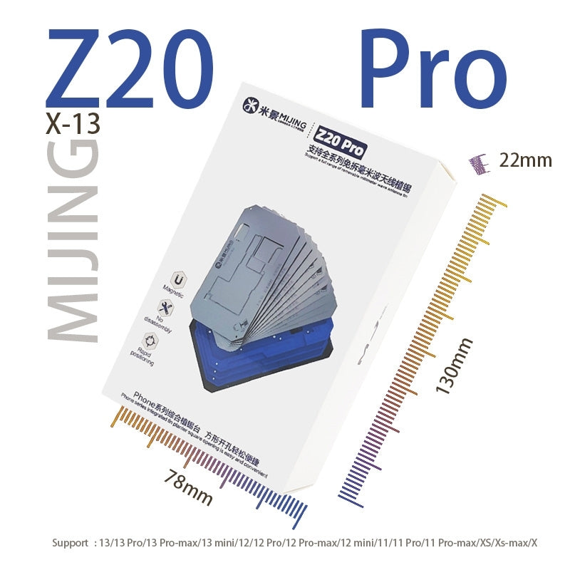 Mijing Z20 Pro Reballing Arbeidsstøtte for Apple iPhone X - 13 Pro Max-serien