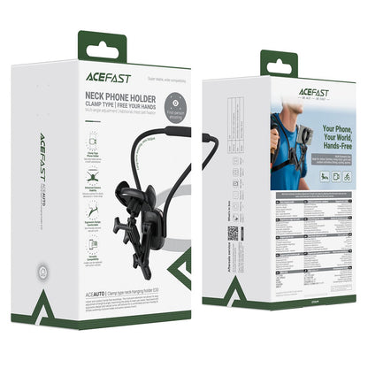 Acefast E33 nakkestøtte, universell, svart