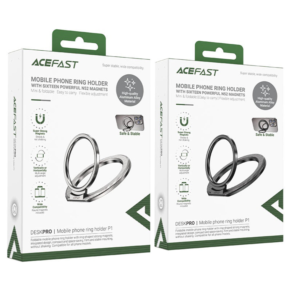 Acefast P1 Ringholder, Universal, Svart