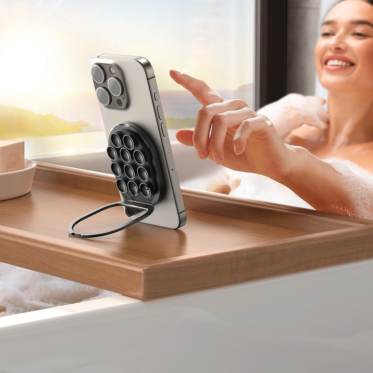 Joyroom JR-ZS418 Ringholder, Universal, Svart