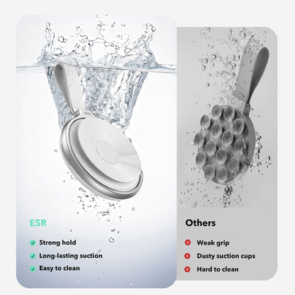 ESR HaloLock Leather Ring Holder, Universal, Hvit