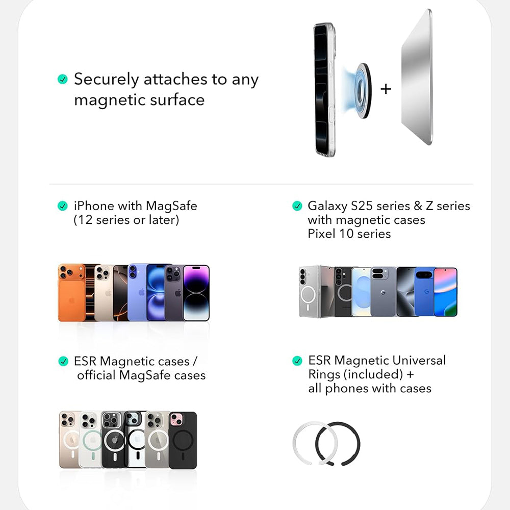 ESR HaloLock Ringholder, Svart