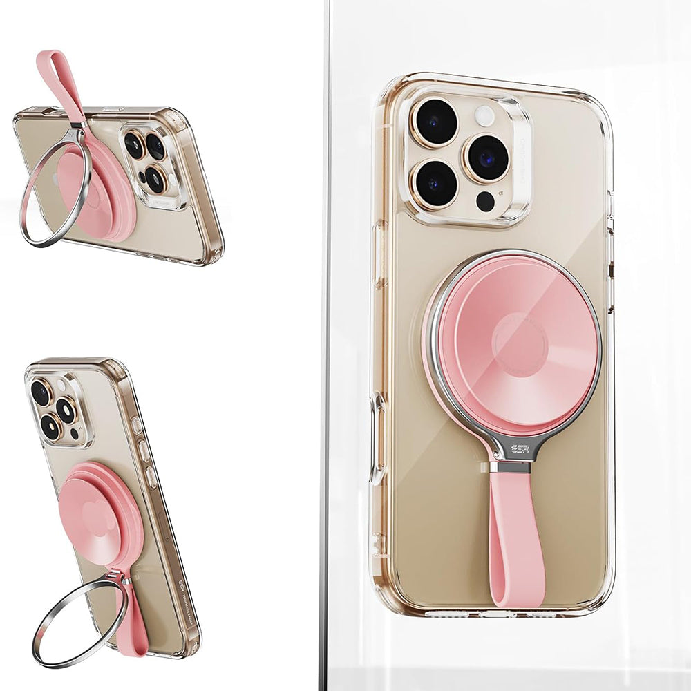 ESR HaloLock Leather Ring Holder, Universal, Rosa