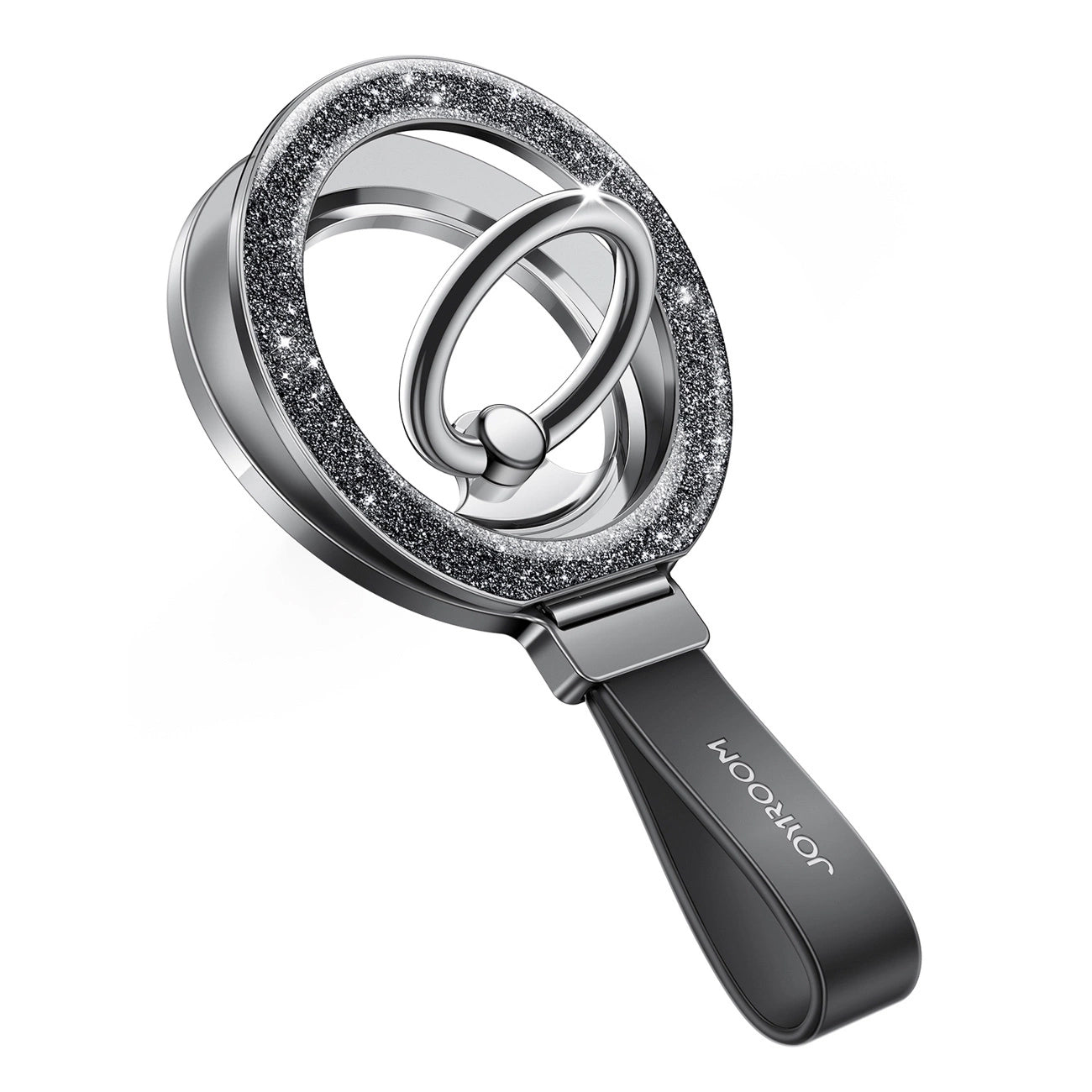 Joyroom JR-ZS425 Glitter Ringholder, Universal, Svart