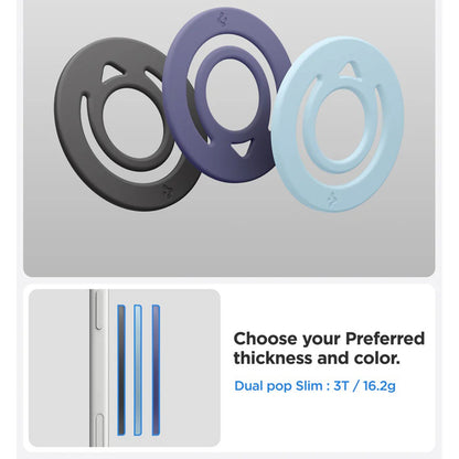 Spigen Dual Pop Universal Ring Holder, Blå AMP11368