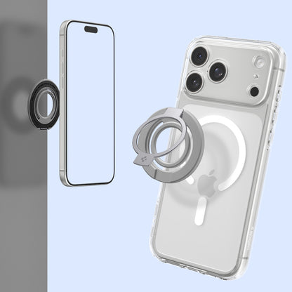 Spigen Dual Pop Mag S Ring Holder, Universal, Grå AMP11736