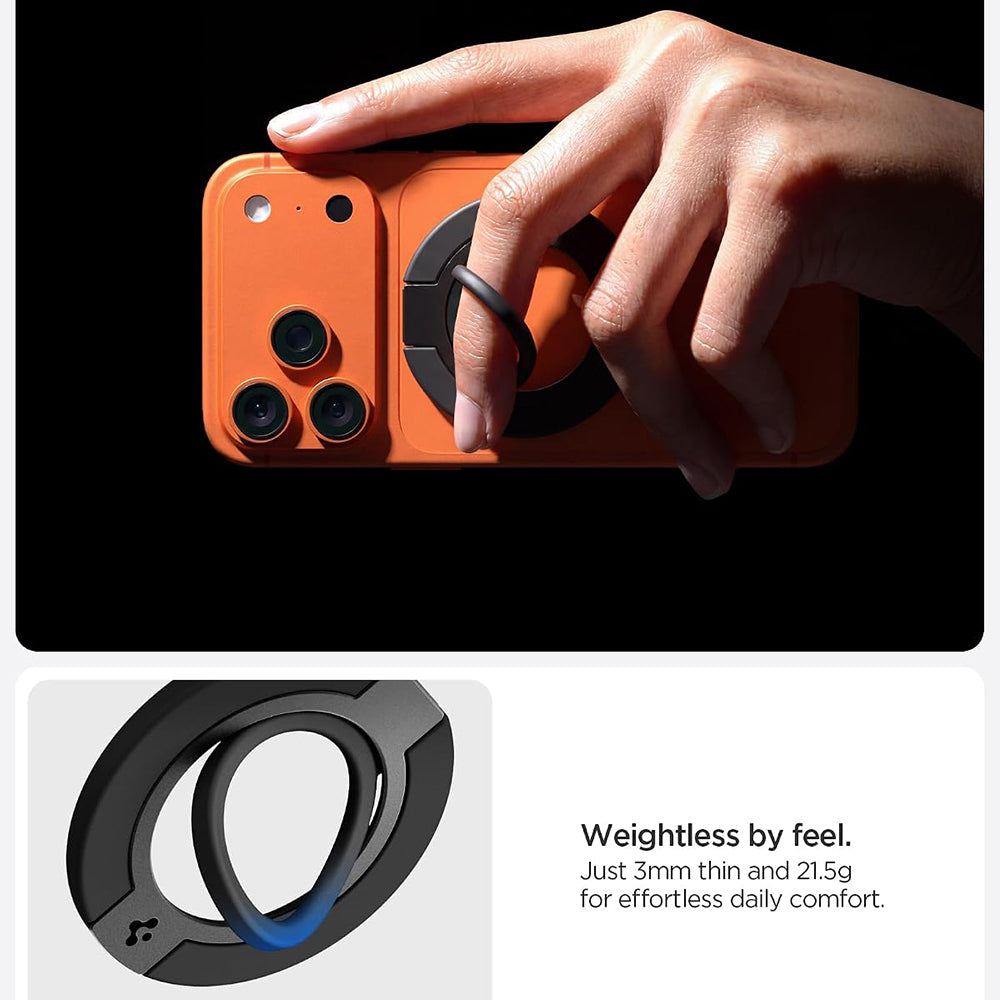 Spigen Dual Pop Mag S Ring Holder, Universal, Grå AMP11736