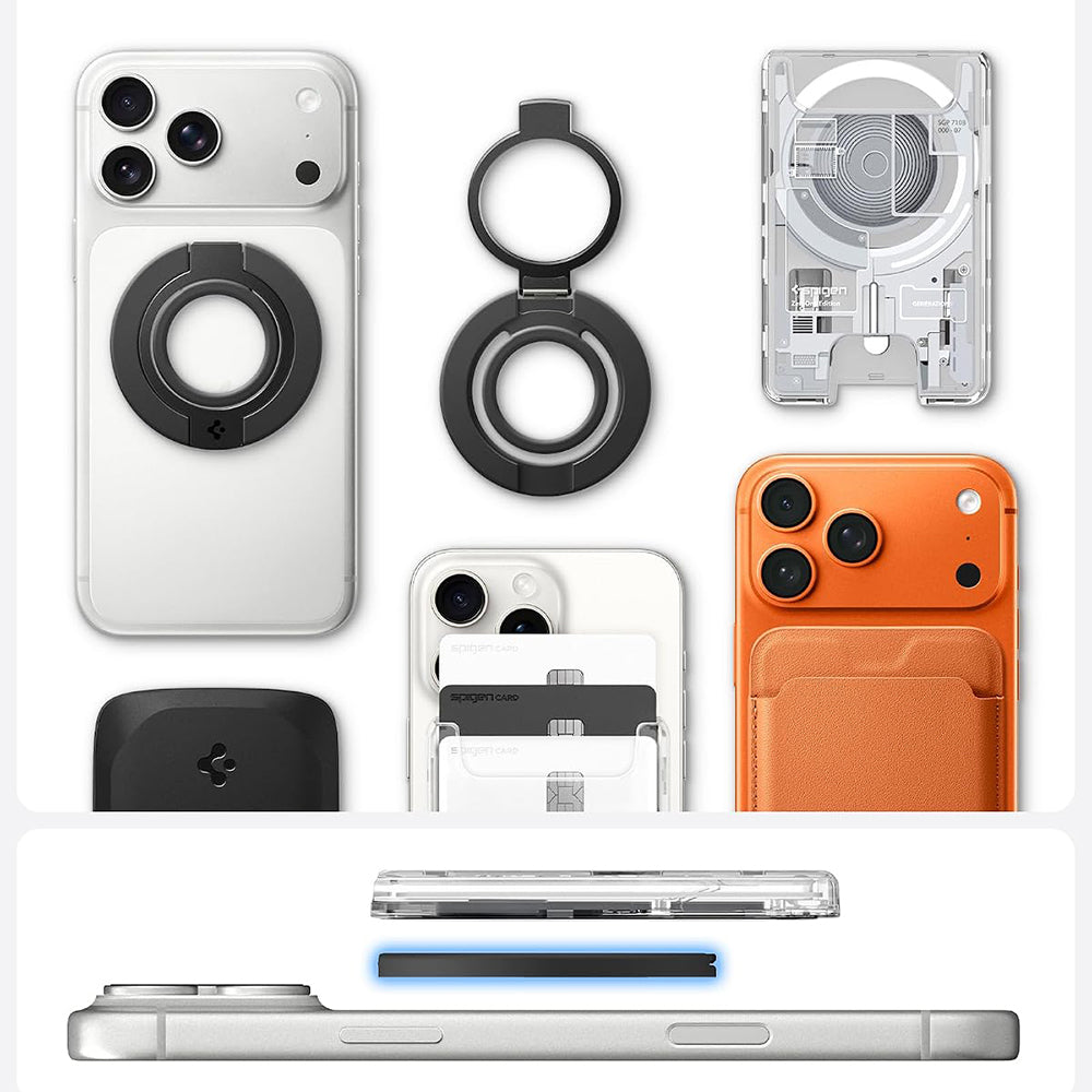 Spigen Dual Pop Mag S Ring Holder, Universal, Svart AMP11735