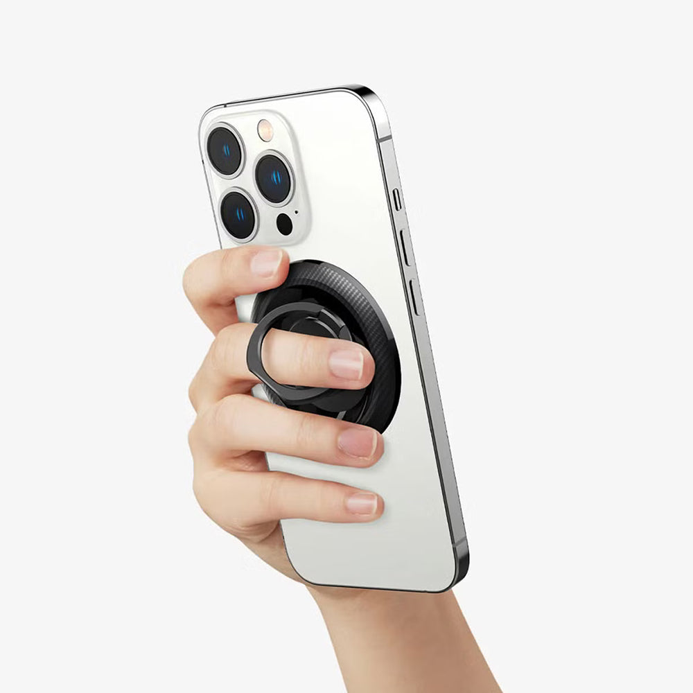 Spigen O-Mag OM100 Karbon Ringholder, Universal, Svart AMP05505