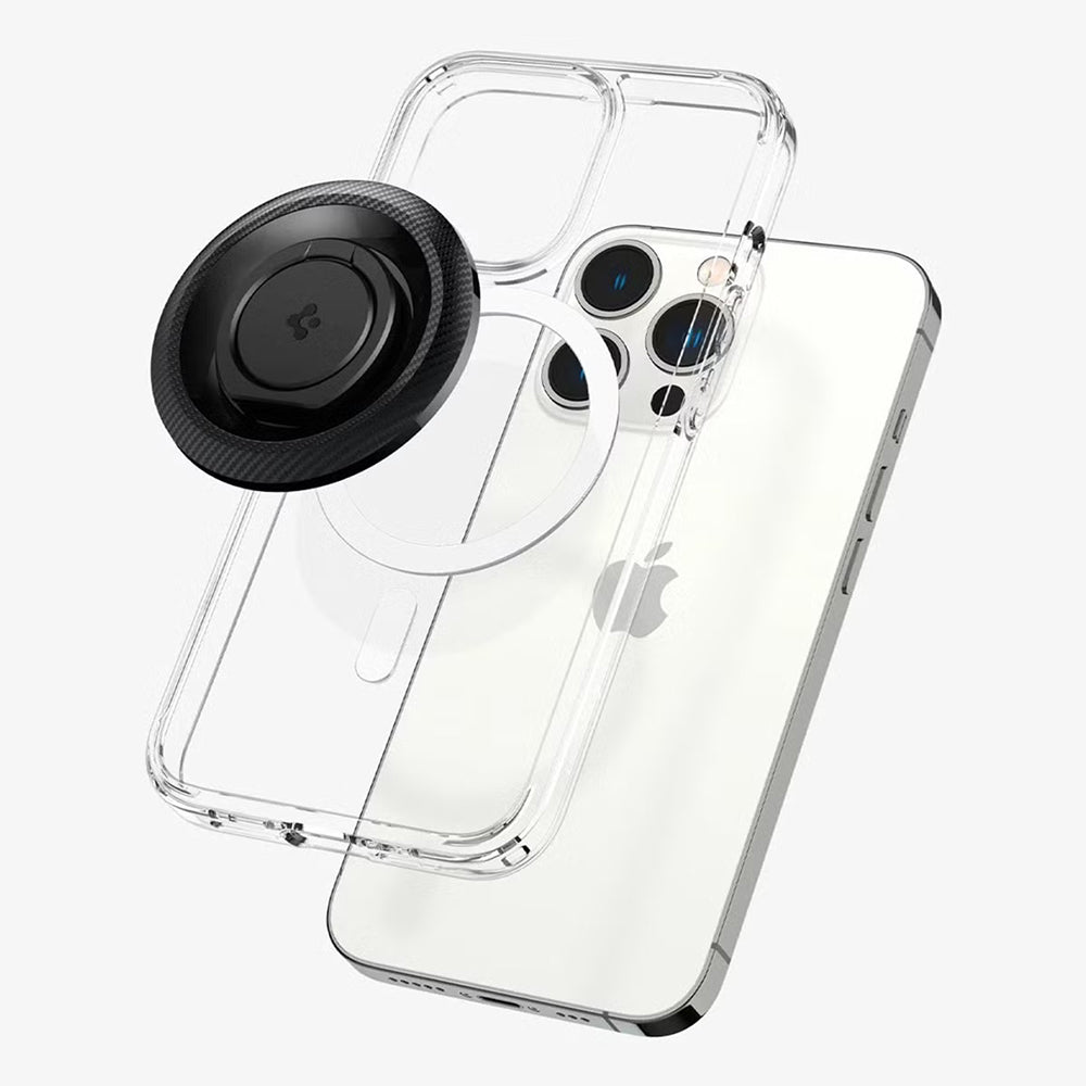 Spigen O-Mag OM100 Karbon Ringholder, Universal, Svart AMP05505