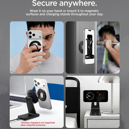 Spigen O-Mag OM106 ringholder, universell, svart AMP09334