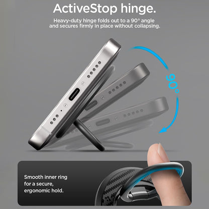 Spigen O-Mag OM106 ringholder, universell, svart AMP09334