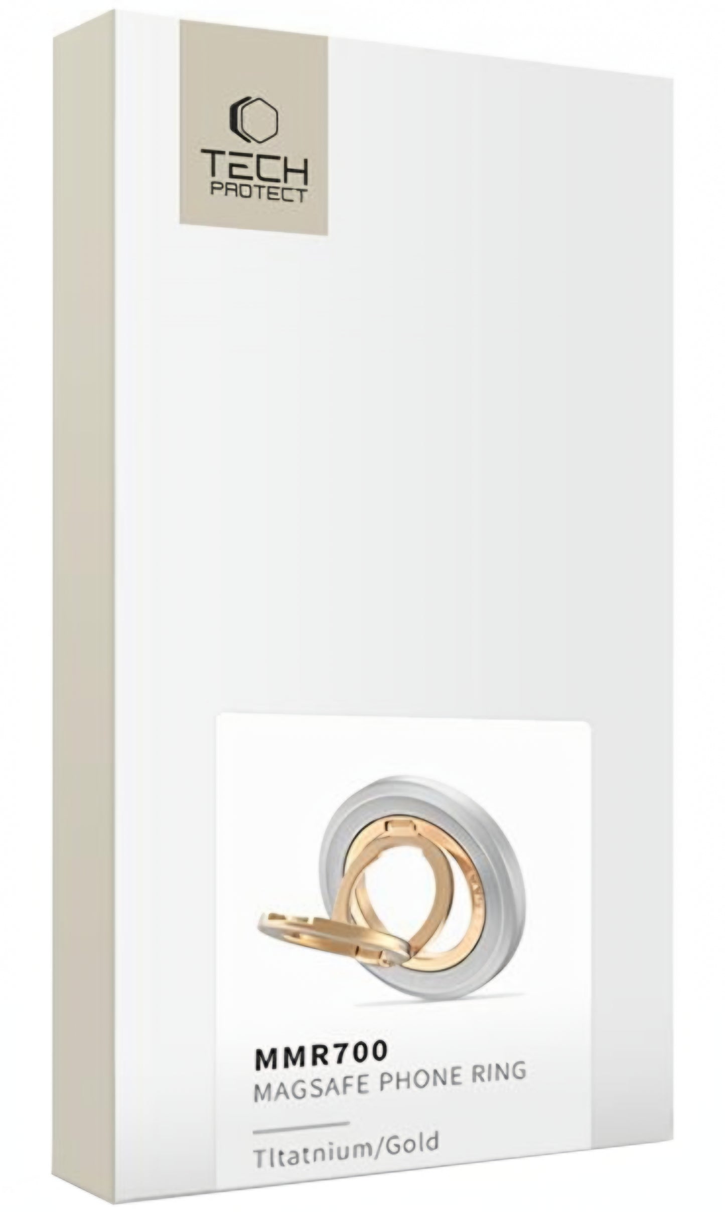 Tech-Protect MMR700 Lamano Ringholder, Universal, Gull-Sølv