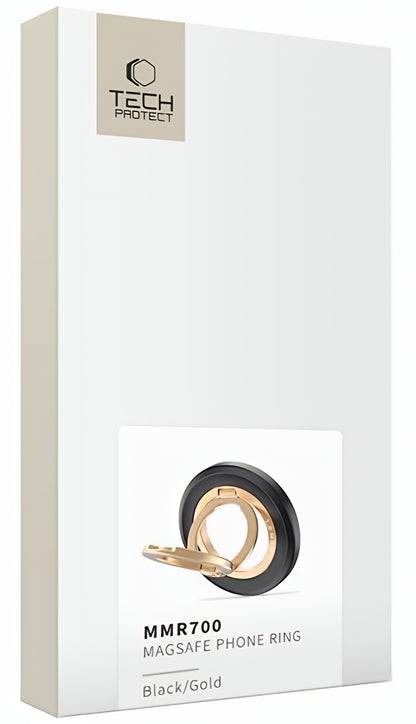 Tech-Protect MMR700 Lamano Ring Holder, Universal, Svart Gull