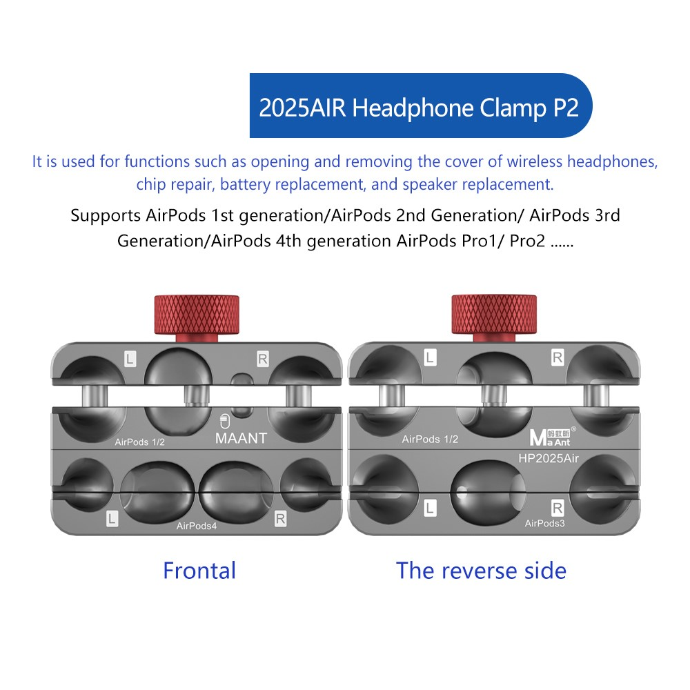 Arbeidsstøtte for demontering av hodetelefoner MaAnt HP2025Air for Apple AirPods