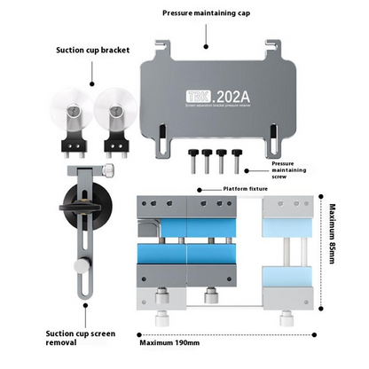 Arbeidsstøtte for demontering av telefon OEM TBK202A, 3i1