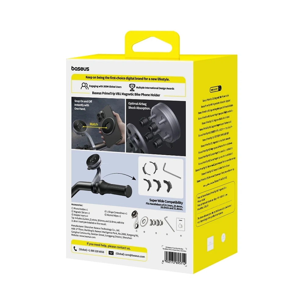 Sykkelholder Baseus PrimeTrip VB1, Universal, Svart C0013D00