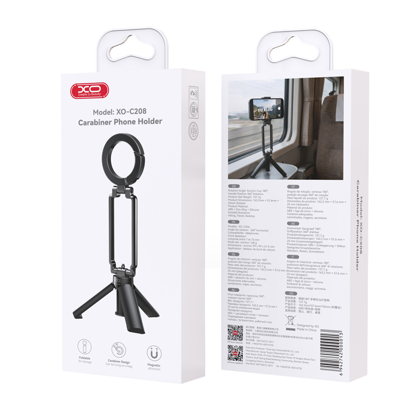 Magnetisk holder XO Design C208, Universal, Svart