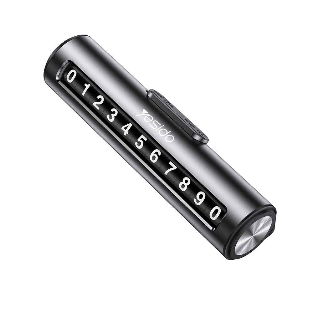 Bilnummerholder Yesido C202, Svart