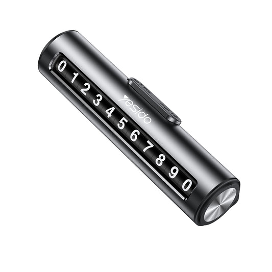 Bilnummerholder Yesido C202, Svart